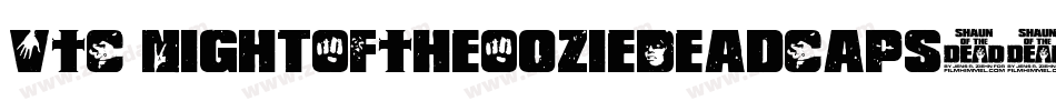 VTC NightOfTheOozieDeadCaps字体转换